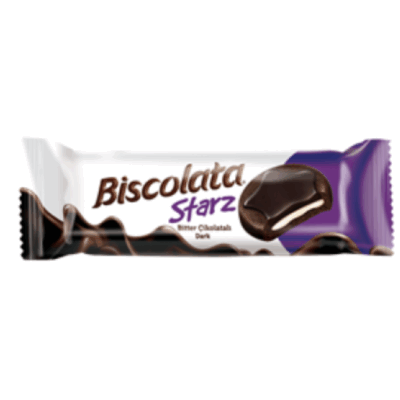 Şölen Biscolata Starz Bitter Coated Biscuit With Milk Cream 50 gr