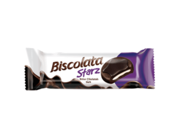 Şölen Biscolata Starz Bitter Coated Biscuit With Milk Cream 50 gr