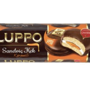 Şölen Luppo Caramel Filled Milk Chocolate Coated Marshmallow Sandwich Cake 184 gr
