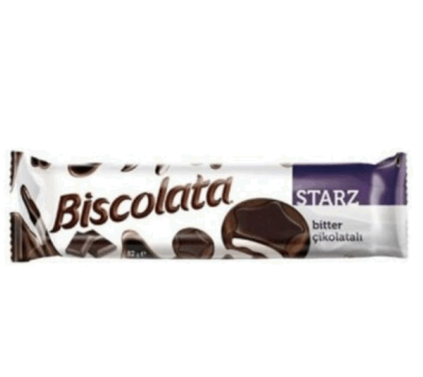 Şölen Biscolata Starz Bitter Coated Biscuit With Milk Cream 82 gr