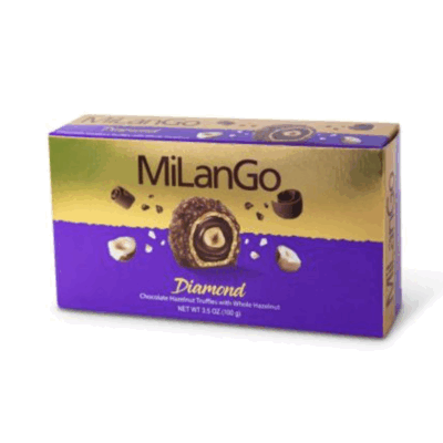 Şölen Milango Milk Chocolate With Hazelnut Cream Filled With Hazelnut Cream 243 gr