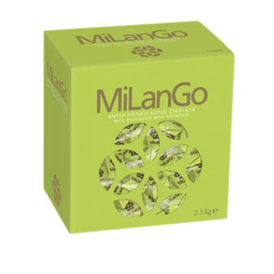 Şölen Milango Milk Chocolate With Pistachio Filled With Pistachio Cream 2.5 kg