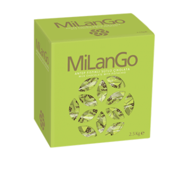 Şölen Milango Milk Chocolate With Pistachio Filled With Pistachio Cream 2.5 kg