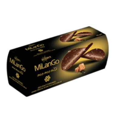 Şölen Milango Milk Chocolate with Caramel Particles and Sea Salt 76 gr