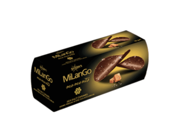 Şölen Milango Milk Chocolate with Caramel Particles and Sea Salt 76 gr