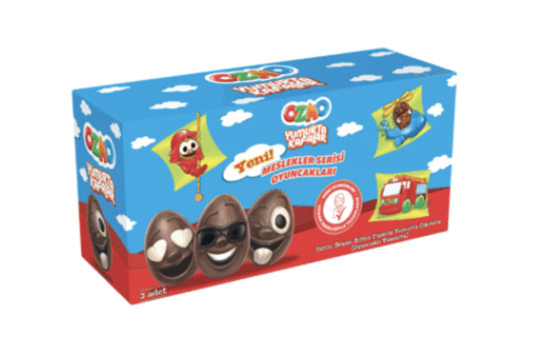 Şölen Ozmo Toy Milk, White, Bitter Figured Chocolate 20 grX3