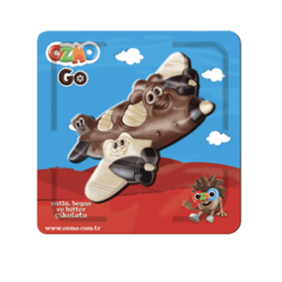 Şölen Ozmo Airplane Figured Milk, White Bitter Chocolate 30 gr