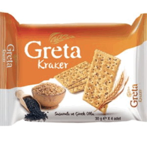 Şölen Greta Sesame and Black Cumin Crackers 30x4gr