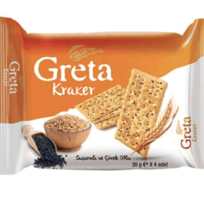 Şölen Greta Sesame and Black Cumin Crackers 30x4gr
