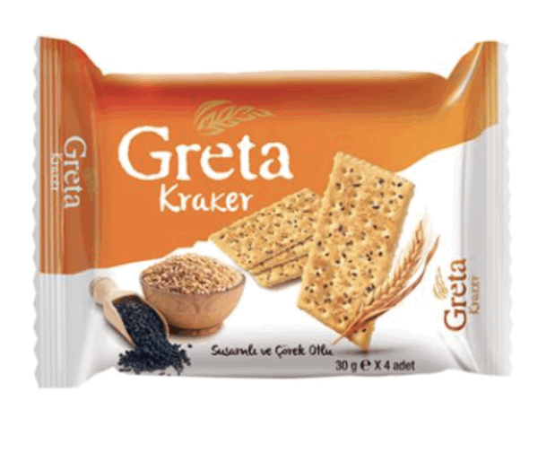 Şölen Greta Sesame and Black Cumin Crackers 30x4gr