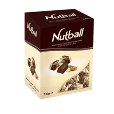 Şölen Nutball Milky Compound Chocolate With Hazelnut Cream 3 kg