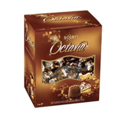 Şölen Octavia Milk Chocolate with Hazelnut Cream Filled with Crispy Rice 2 kg