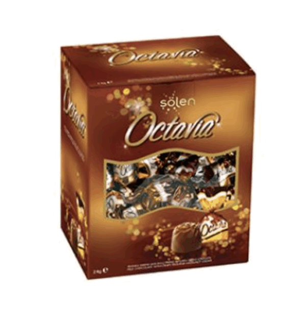 Şölen Octavia Milk Chocolate with Hazelnut Cream Filled with Crispy Rice 2 kg