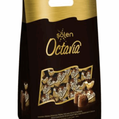 Şölen Octavia Milk and Dark Chocolate with Crispy Rice Filled with Various Cream 500 gr