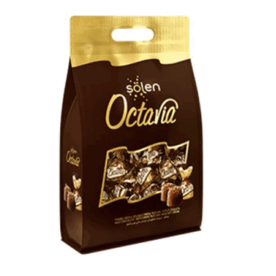 Şölen Octavia Milk Chocolate with Hazelnut Cream Filled with Crispy Rice 825 gr