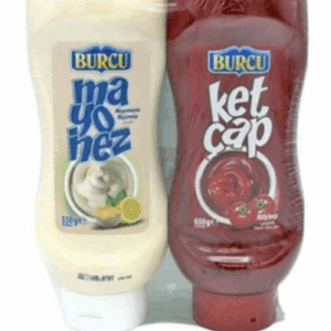 Burcu Bitirim 2 Pieces Hot Ketchup 650 Gr + Mayonnaise 550 Gr