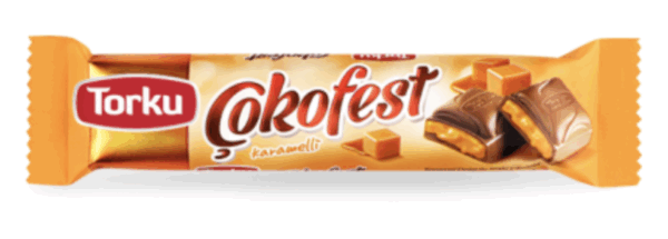 Torku Çokofest Caramel Filled Milk Chocolate 34 gr