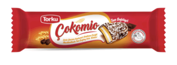 Torku Çokomio Chocolate Coated Marshmallow Biscuit 77 gr