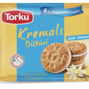 Torku Plain Cream Biscuit 4X76 gr