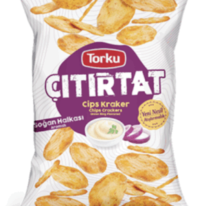 Torku Crispy Onion Ring Flavored Chips Crackers 60 gr