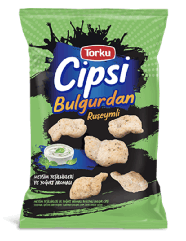 Torku Chips from Bulgur with Seasonal Greens and Yogurt Flavor 75 gr