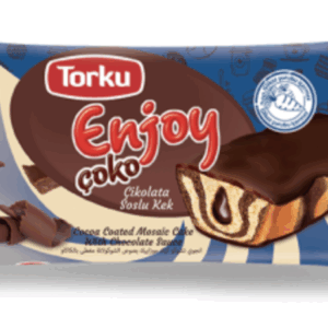 Torku Enjoy Çoko Cocoa Coated Mosaic Cake with Chocolate Sauce 55 gr