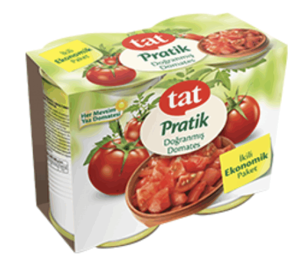 Tat Chopped Tomato Pack Of 2 800 gr