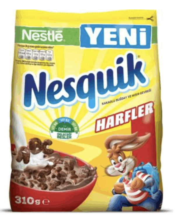 Nestle Nesquik Letters Chocolate Cereal 310 gr
