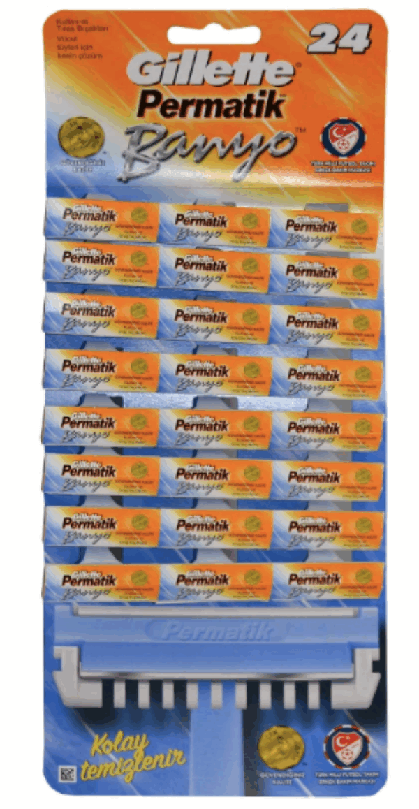Gillette Permatik Bath 24 pcs