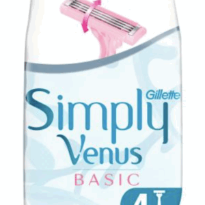 Gillette Venus Simply Basic Disposal Razors 4 pcs