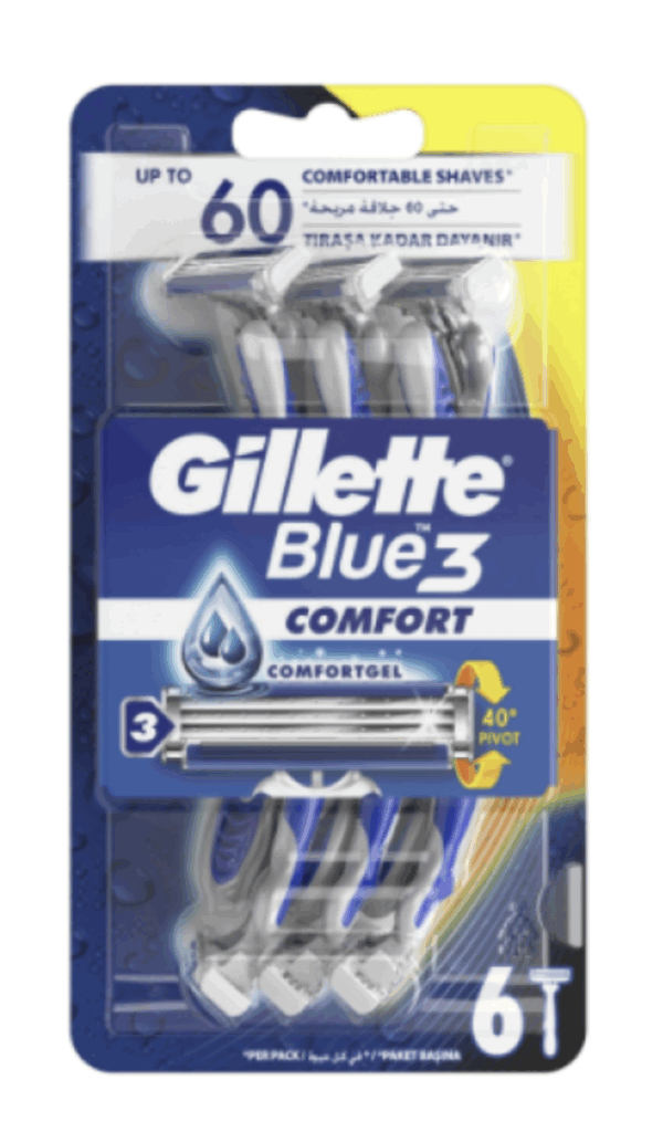 Gillette Blue 3 Comfort Disposable 6 pc