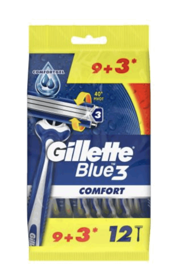 Gillette Blue 3 Comfort Disposable 12 pc