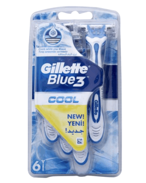 Gillette Blue 3 Cool Disposable Razors 6 pc
