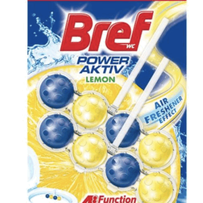 Bref Toilet Block Classic Power Active Lemon Duopack