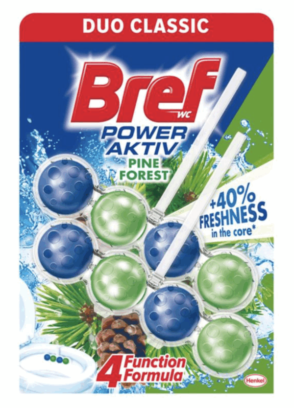 Bref Toilet Block Classic Power Active Pine Duopack