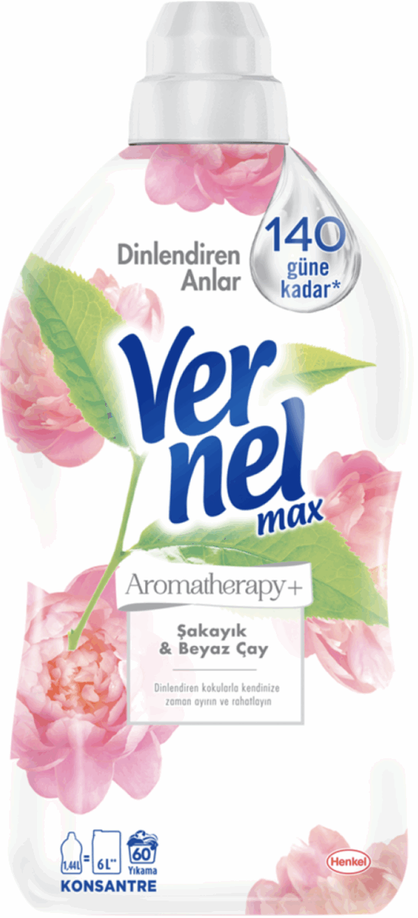 Vernel Max Aromatherapy Peony&White Tea 1440 ml