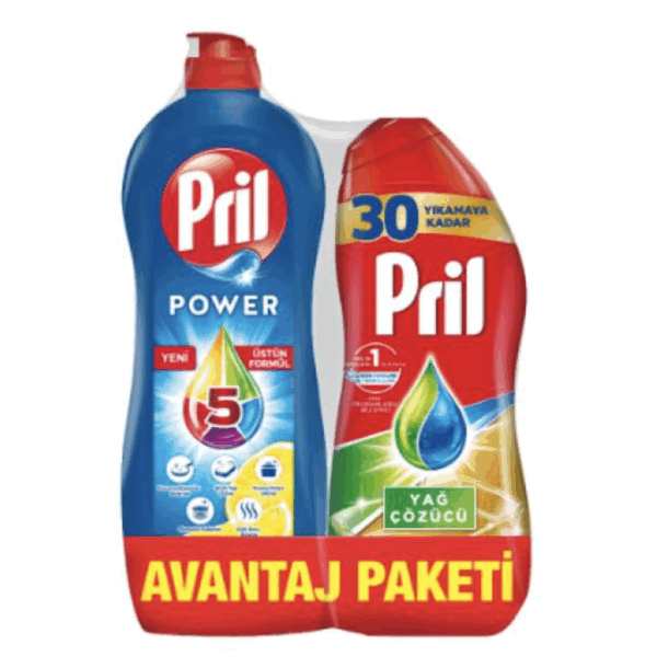 Pril Dishwashing Liquid 653 ml+Oil Dissolve 540 ml