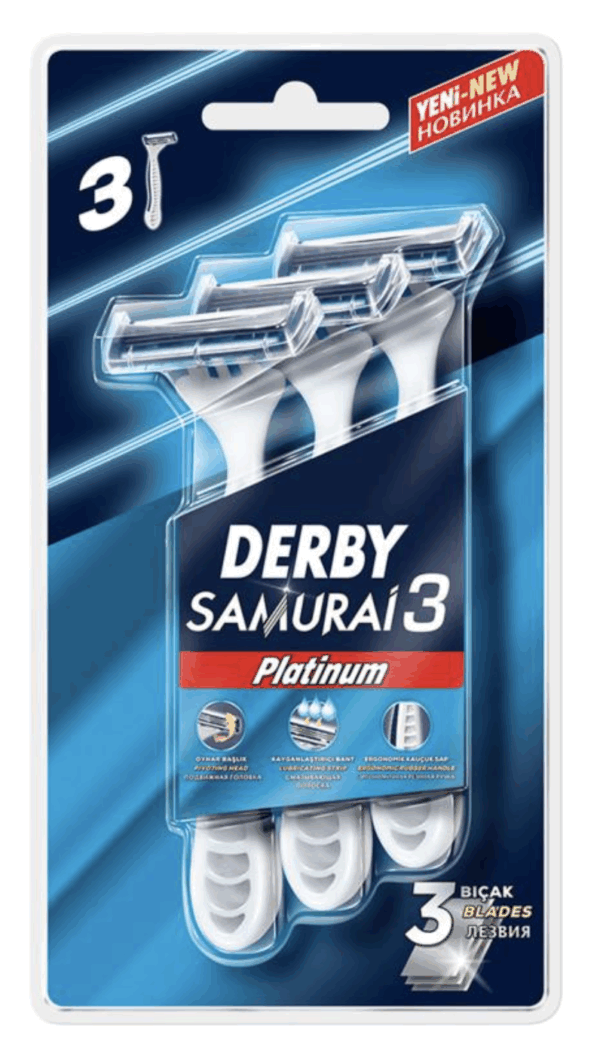 Derby Samurai 3 Platınum Triple Blister 12 pc
