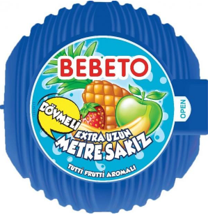 Kervan Gıda Bebeto Meter Gum Tutti Frutti 40 grX36
