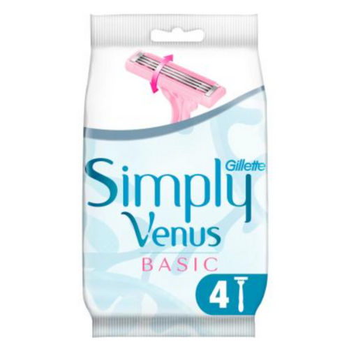 Gillette Venus Simply Basic Disposal Razors 4 pcs