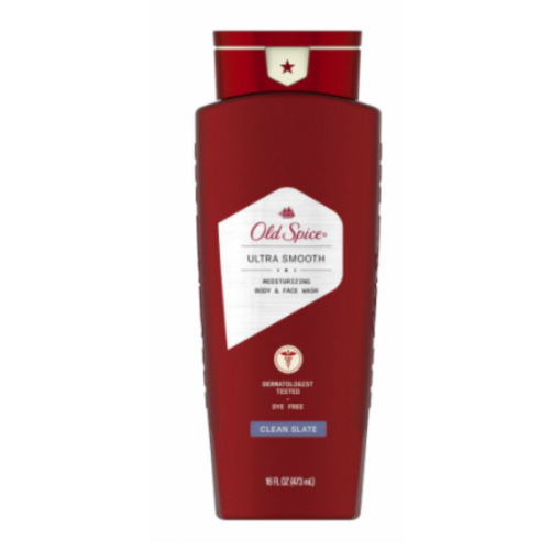 Old Spice Ultra Smooth Clean Slate Face & Body Wash 400 ml