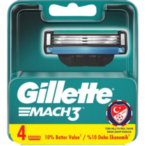 Gillette Mach 3  4 adet