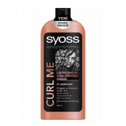 syoss Curl Me Şampuan for Wavy Ve Curly Hair  550 ml