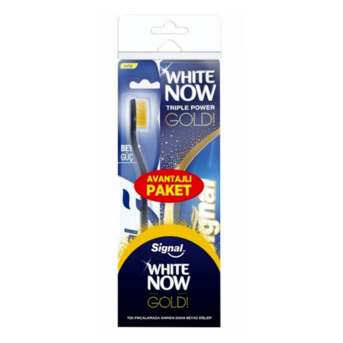 Signal White Now Gold Diş Macunu 75 ml+Diş Fırçası  1 pcs