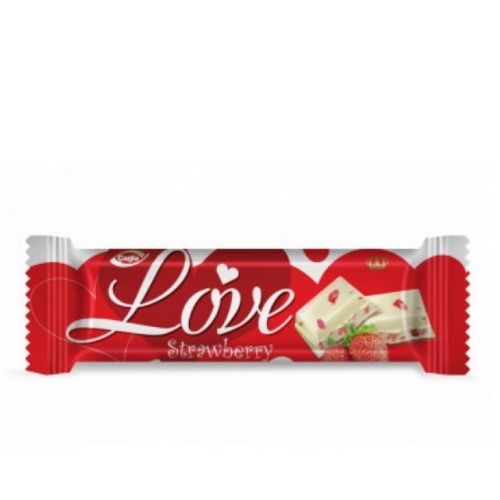 Çağla Love White Compound Chocolate İle Çilek Part 25 gr