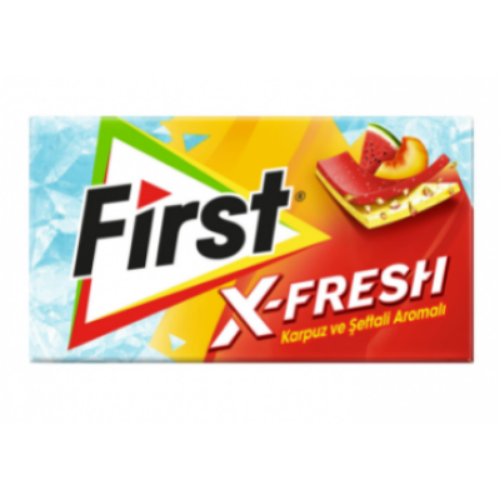 First Chewing Gum X Taze Karpuz&Şeftali   27 gr