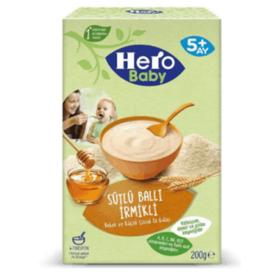 Ülker Hero Baby Milk, Honey, Semolina Baby Food 200 gr