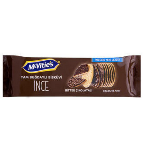 Ülker McVıties Digestve Thıns Bitter Chocolate Biscuit 93 gr