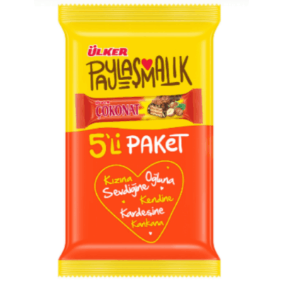 Ülker Çokonat Chocolate Pack of 5 120 gr
