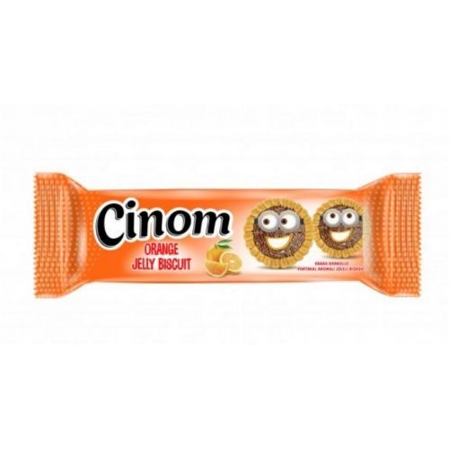 Azra Cinom Cocoa Granulated Portakal Aromalı Jelly Biscuit 42 gr